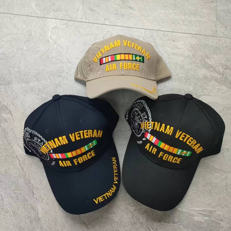 Wholesale Cotton Double Row Letter Colorful Embroidered Sun Protection Baseball Caps
